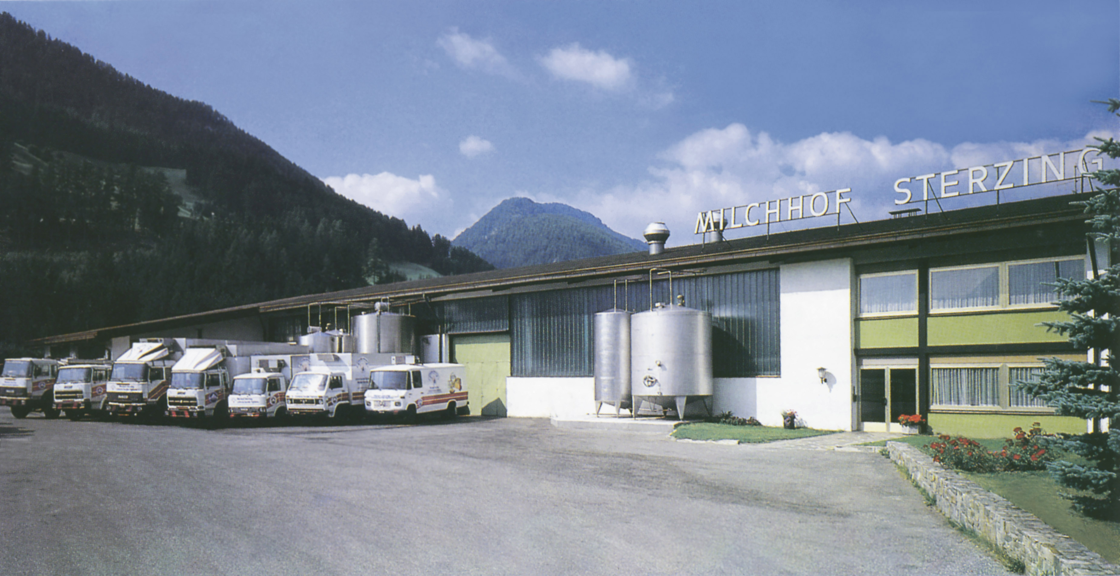 Außenansicht des Milchhofs in Sterzing aus dem Jahr 1974