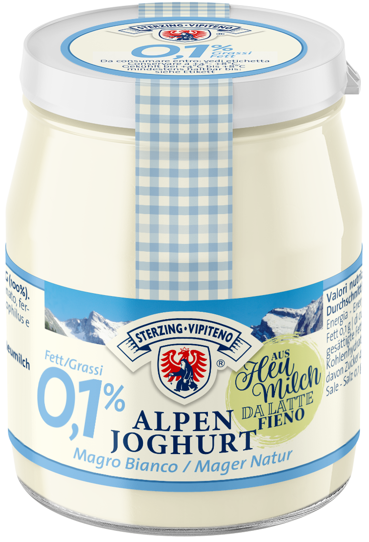 Alpenjoghurt Mager Glas aus Heumilch g.t.S. - 150g - Natur