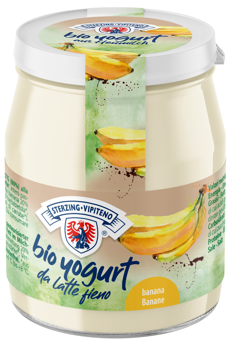 Bio Vollmilchjoghurt aus Heumilch g.t.S. - 150g - Banane