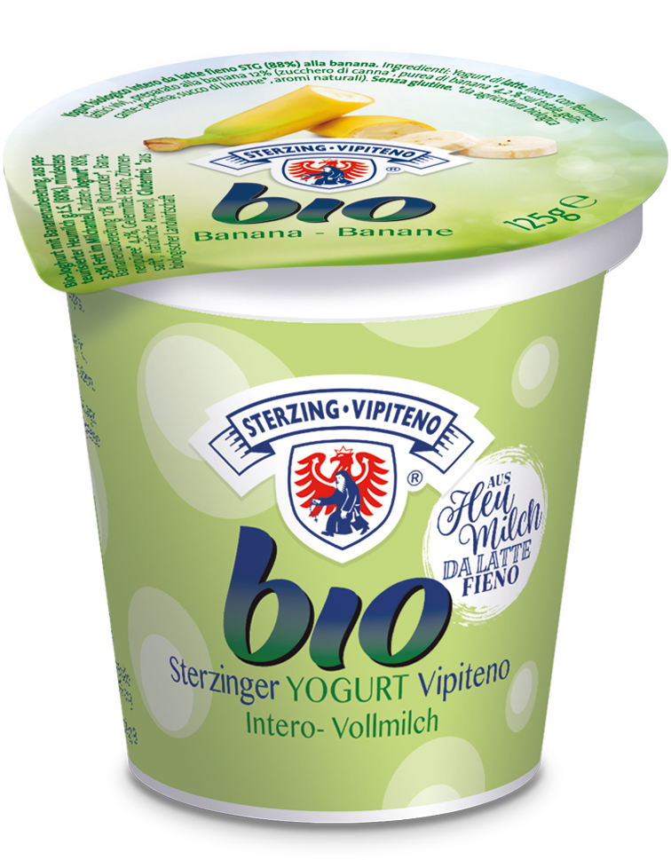 Bio Vollmilchjoghurt aus Heumilch g.t.S. - 125g - Banane
