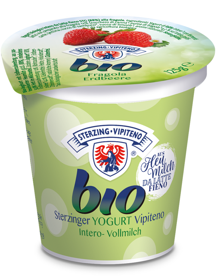Bio Vollmilchjoghurt aus Heumilch g.t.S. - 125g - Erdbeer