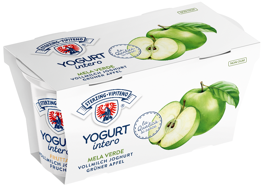 Vollmilchjoghurt - 125g x 2 - Grüner Apfel