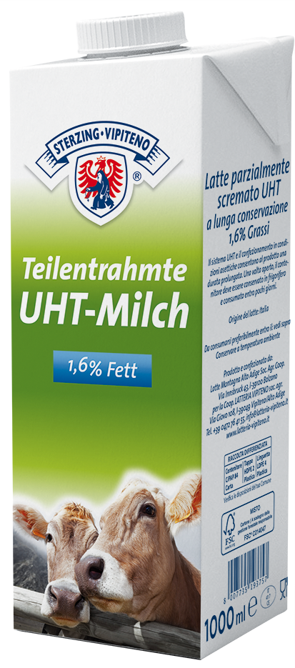H-Milch UHT teilentrahmt - 1,6% - 1l