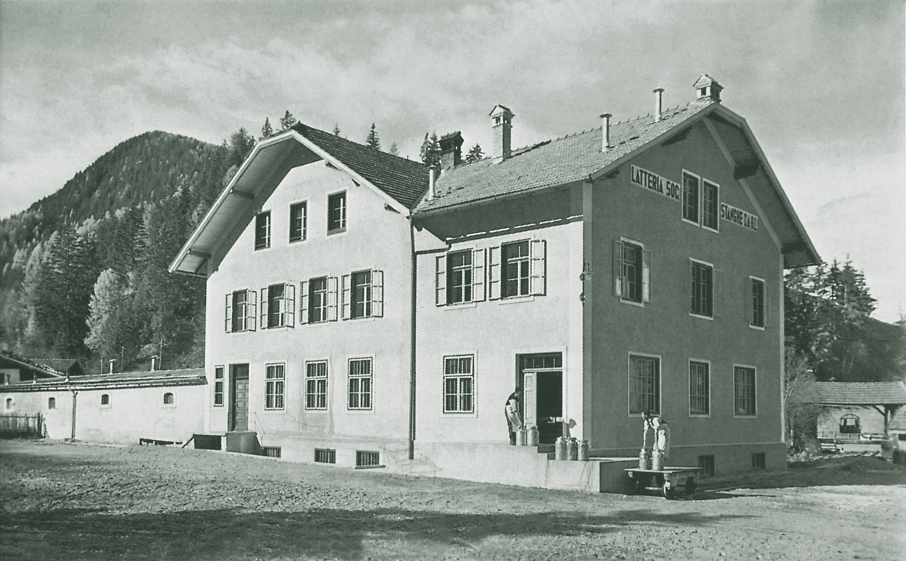 Historische Aufnahme der Sennerei Stange
