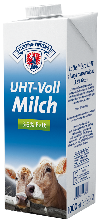 H-Milch UHT Vollmilch - 3,6% 1l