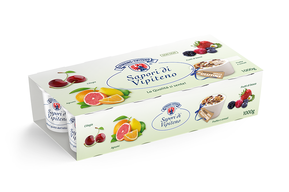 Joghurt Sterzinger Köstlichkeiten - 125g x 8 - Kirsch | Waldfrüchte | Zitrusfrüchte | Müsli