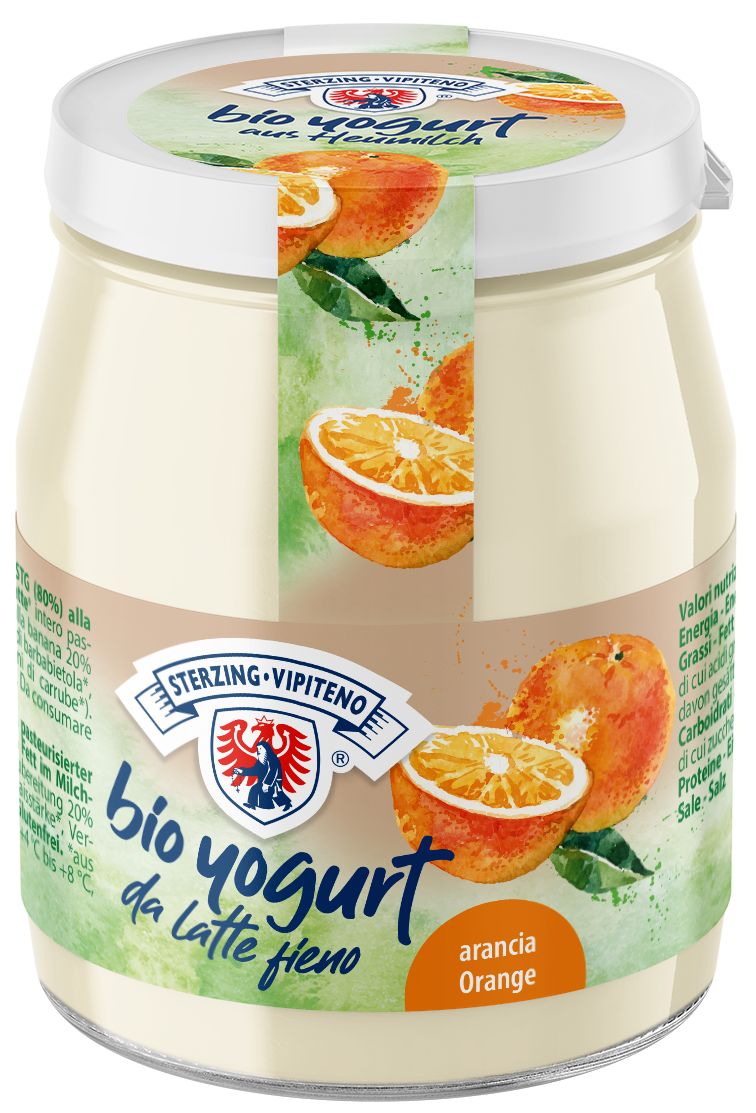 Bio Vollmilchjoghurt aus Heumilch g.t.S. - 150g - Orange