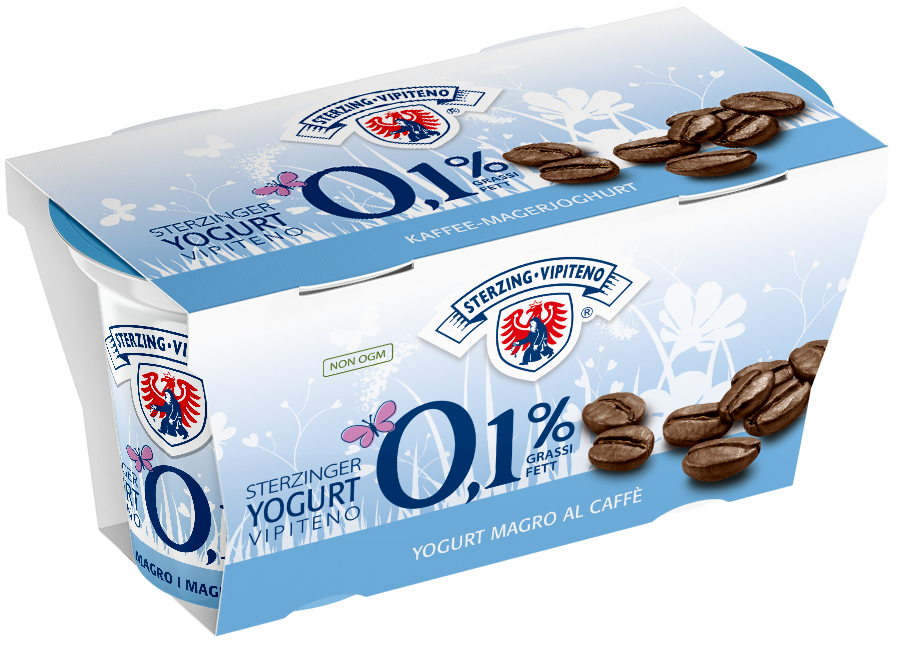 Magermilchjoghurt 0,1% - 125g x 2 - Kaffee