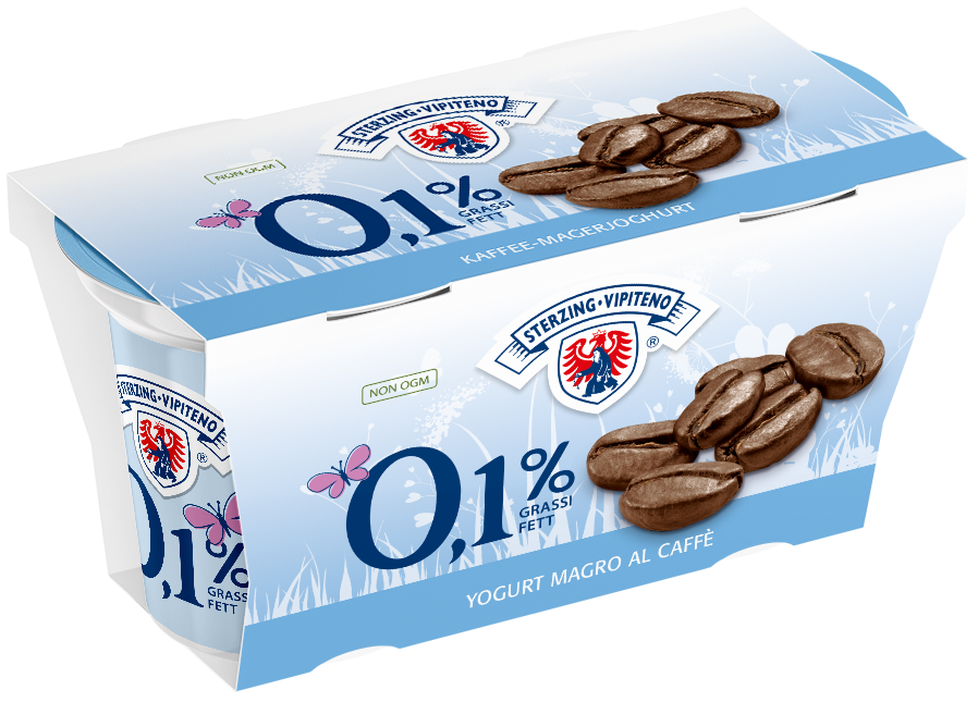 Magermilchjoghurt 0,1% - 125g x 2 - Kaffee