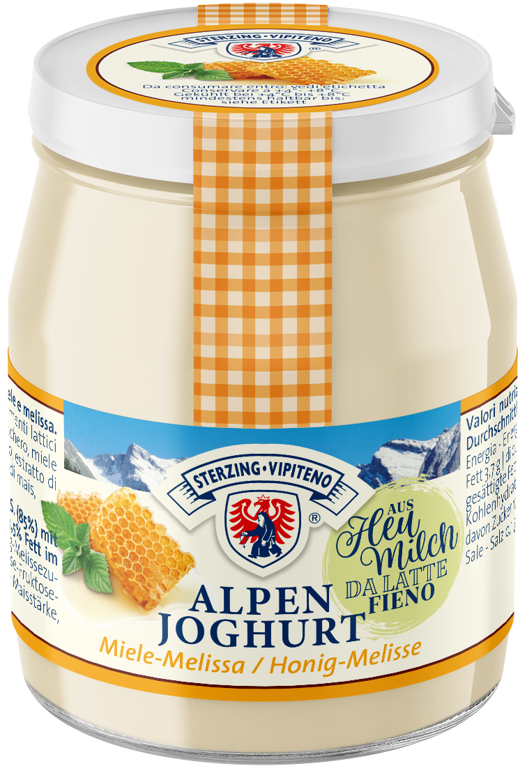 Alpenjoghurt Glas aus Heumilch g.t.S. - 150g - Honig