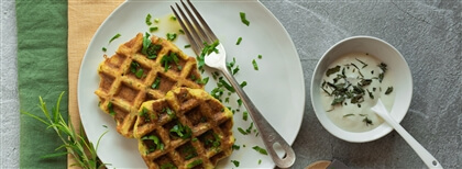 Zucchini Waffeln