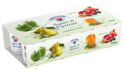 Joghurt Sterzinger Köstlichkeiten - 125g x 8 - Honig-Melisse | Birne-Kamille | Grüner Apfel | Granatapfel – Brombeere