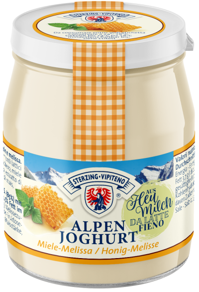 Alpenjoghurt Glas aus Heumilch g.t.S. - 150g - Honig