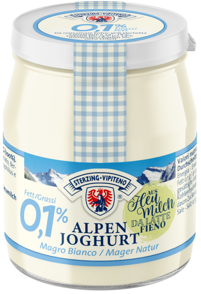Alpenjoghurt Mager Glas aus Heumilch g.t.S. - 150g - Natur