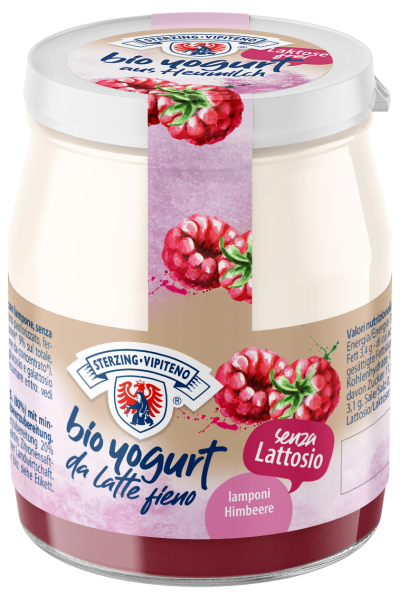 Bio Vollmilchjoghurt aus Heumilch g.t.S. Laktosefrei - 150g - Himbeere